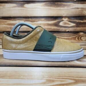 Puma El Ray Men’s Size 7 Slip-On Sneakers Curry Brown Rifle Green 344598-05